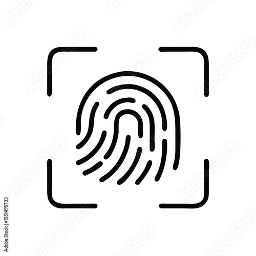 Fingerprint scan security identification access control biometric authentication system