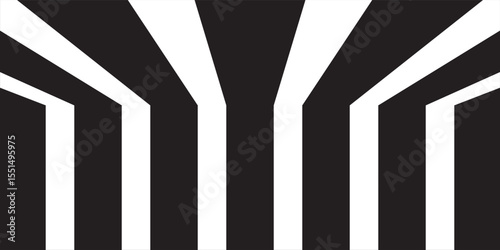 Abstract background with black and white line. 3d rendering
