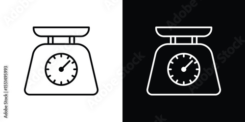 Kitchen scales icon vector, Symbol, logo illustrations