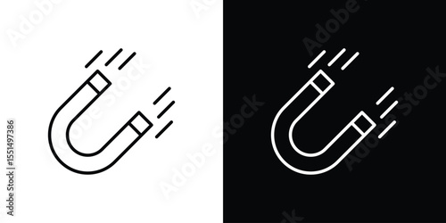Magnet icon vector, Symbol, logo illustrations