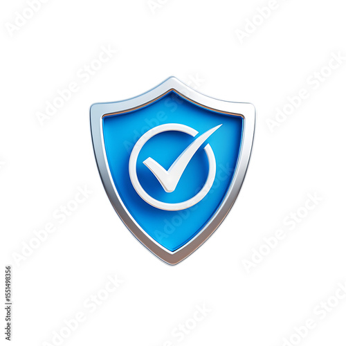 Secure shield graphic featuring a prominent checkmark symbol in vibrant blue and silver a perfect 3D render for website security app design or marketing materials, transparent background Free Download Secure shield graphic featuring a prominent checkmark symbol in vibrant blue and silver a perfect 3D render for website security app design or marketing materials, transparent background - GFXLoad