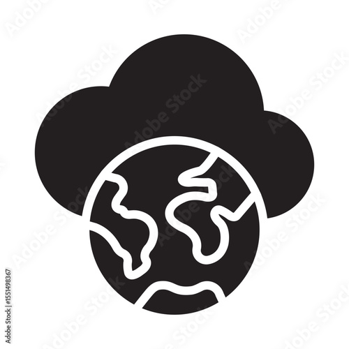 Cloud connectivity Vector Icon which can easily modify or edit