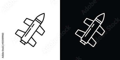 Missile icon vector, Symbol, logo illustrations