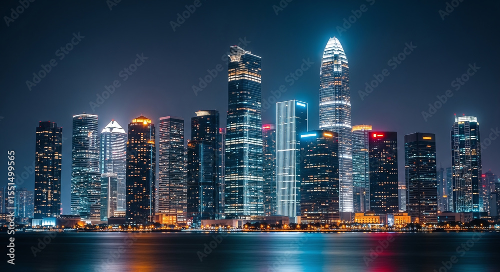 Fototapeta premium hong kong night