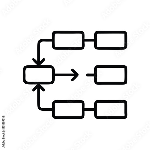 Flowchart diagram process mapping workflow optimization business strategy planning tool