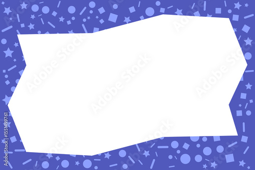 Poster frame with pattern background