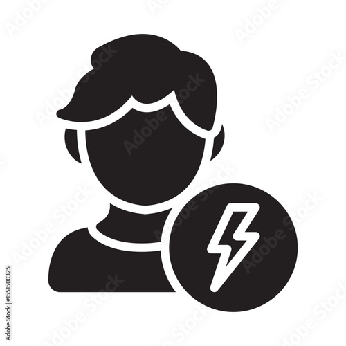 Preoccupation Vector Icon which can easily modify or edit