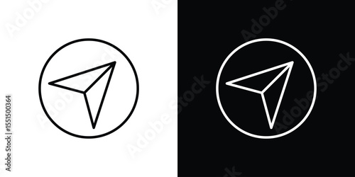North icon vector, Symbol, logo illustrations