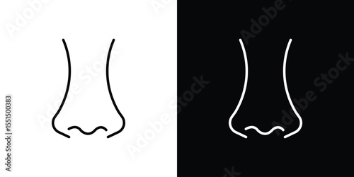 Nose icon vector, Symbol, logo illustrations