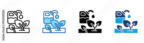 Eco Fuel icon Multi Style Vector Illustration