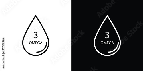 Omega icon vector, Symbol, logo illustrations