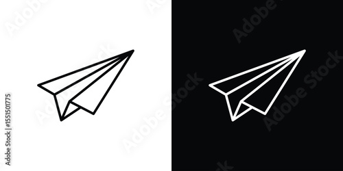 Paper plane icon vector, Symbol, logo illustrations