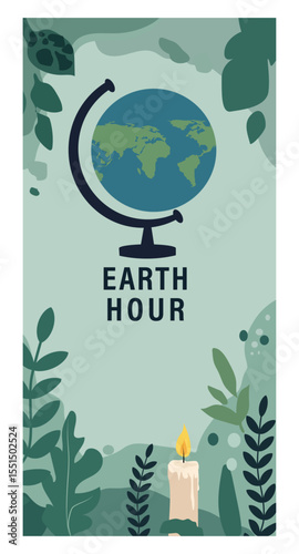 Earth Hour Illustration Set-01