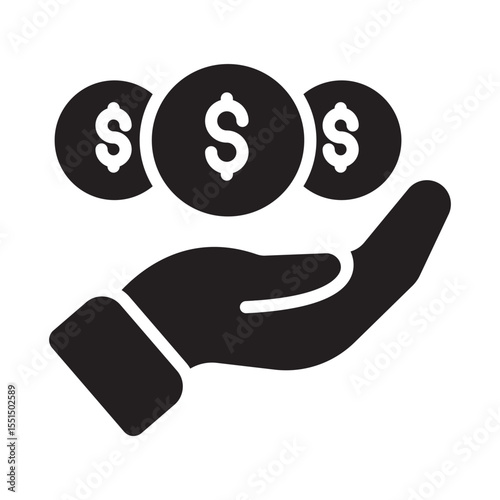 Fundraising Vector Icon which can easily modify or edit