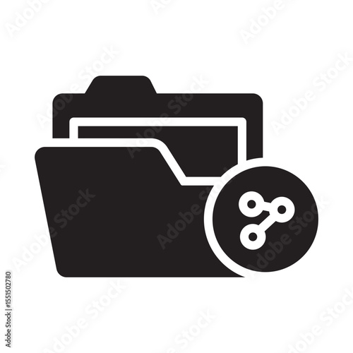 Sharing info Vector Icon which can easily modify or edit
