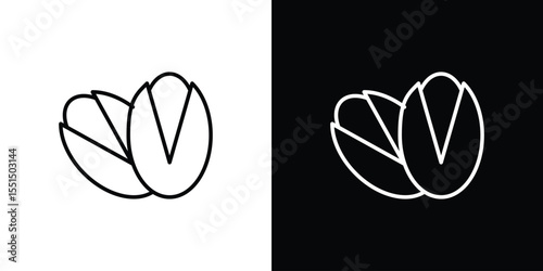 Pistachio icon vector, Symbol, logo illustrations