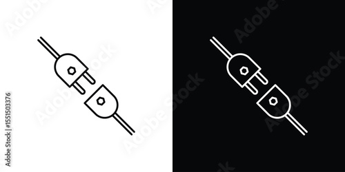 Plug connection icon vector, Symbol, logo illustrations