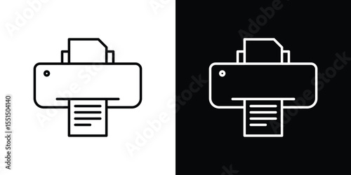 Print icon vector, Symbol, logo illustrations