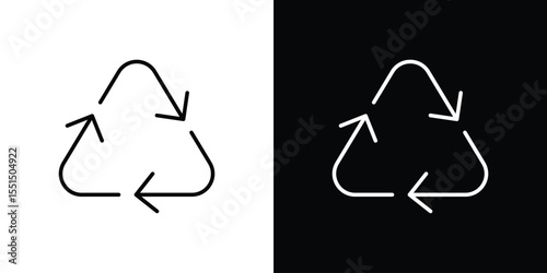 Recycle icon vector, Symbol, logo illustrations
