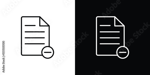 Remove file icon vector, Symbol, logo illustrations