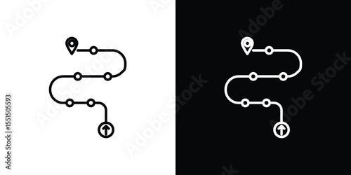 Roadmap icon vector, Symbol, logo illustrations