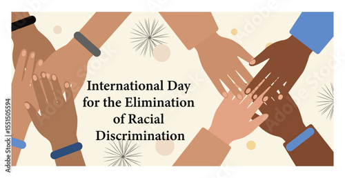 International Day Against Racial Discrimination Vector Set-03