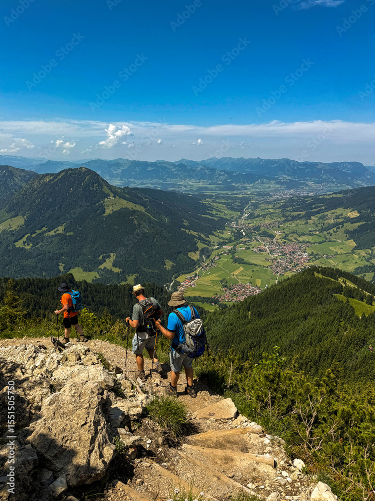 Fototapeta premium Bergwanderung
