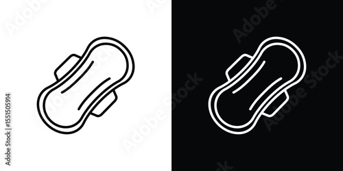 Sanitary pad icon vector, Symbol, logo illustrations