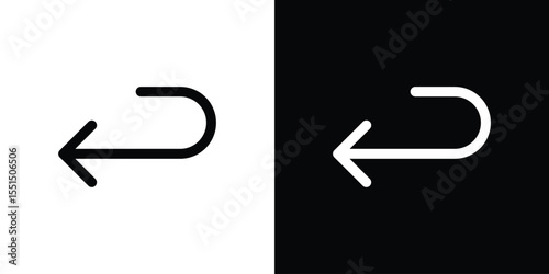 Send back icon vector, Symbol, logo illustrations