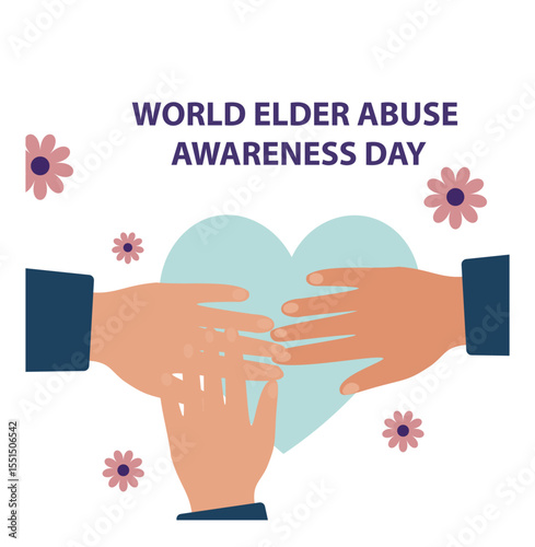 World Elder Abuse Awareness Day Protection Vector Collection-08