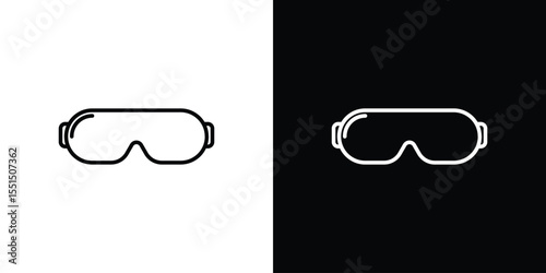Ski goggles icon vector, Symbol, logo illustrations