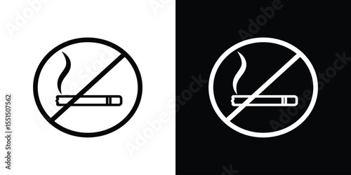 Smoking ban icon vector, Symbol, logo illustrations
