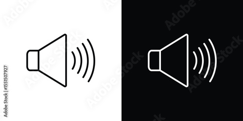 Speaker icon vector, Symbol, logo illustrations