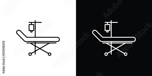 Stretcher icon vector, Symbol, logo illustrations