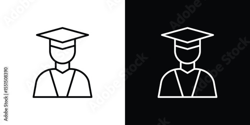 Student icon vector, Symbol, logo illustrations