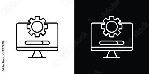 System update icon vector, Symbol, logo illustrations
