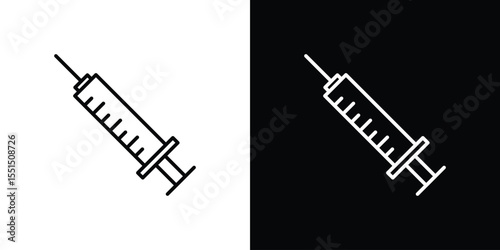Syringe icon vector, Symbol, logo illustrations