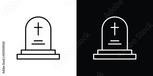 Tombstone icon vector, Symbol, logo illustrations