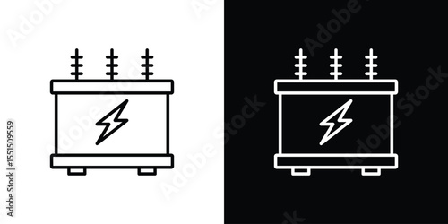 Transformer icon vector, Symbol, logo illustrations