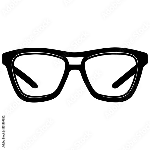 glasses isolated on white background