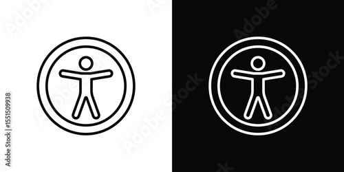 Universal access icon vector, Symbol, logo illustrations
