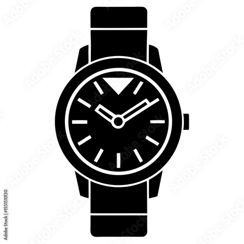vector illustration of wristwatch