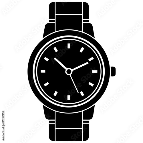 wristwatch vector illustration