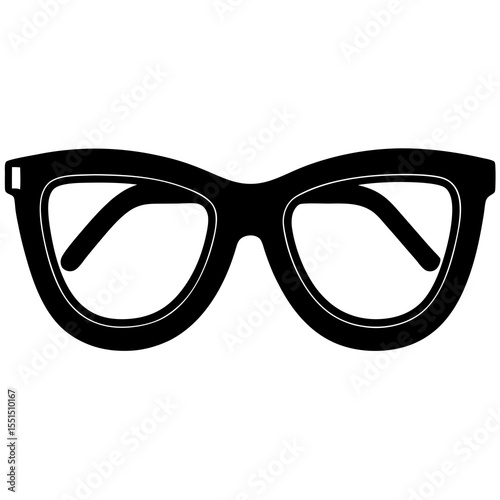 glasses isolated on white background
