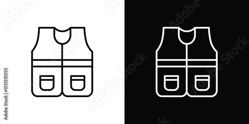 Vest jacket icon vector, Symbol, logo illustrations