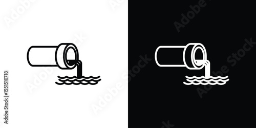 Wastewater icon vector, Symbol, logo illustrations