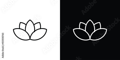 Water lily icon vector, Symbol, logo illustrations