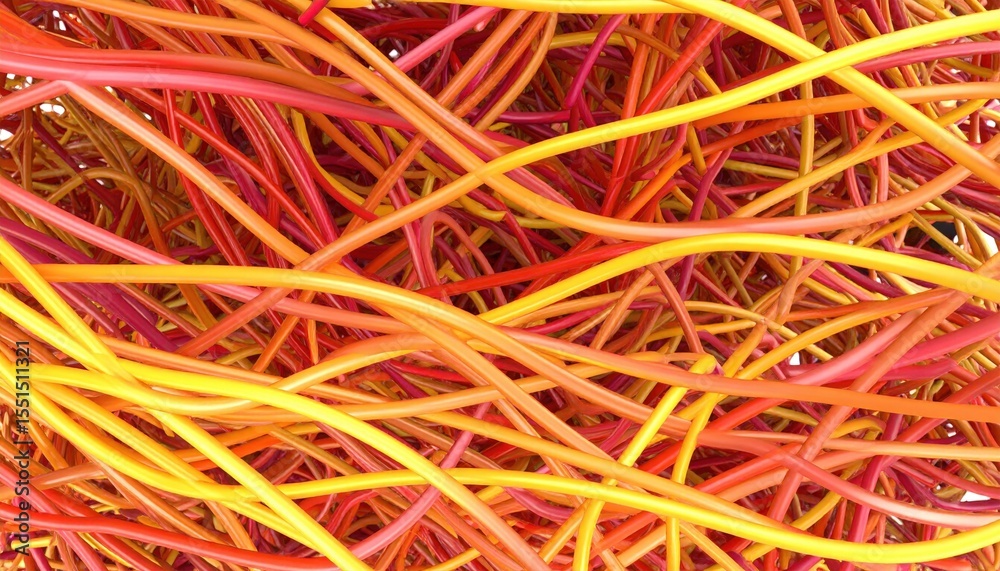 Abstract Colorful Intertwined Lines Abstract Colorful Intertwined Lines