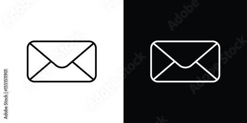 Inbox icon vector, line outline icon