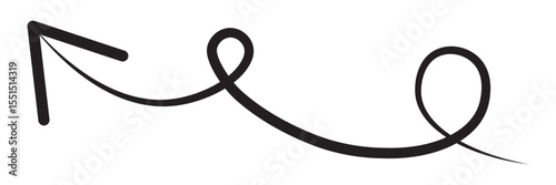Hand drawn arrow sign. Hand drawn  arrows. Isolated direction doodle arrow icon.